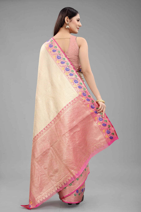 Kanjivaram Silk Woven Kasavu Saree