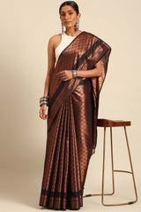 Black Tissue Woven Saree