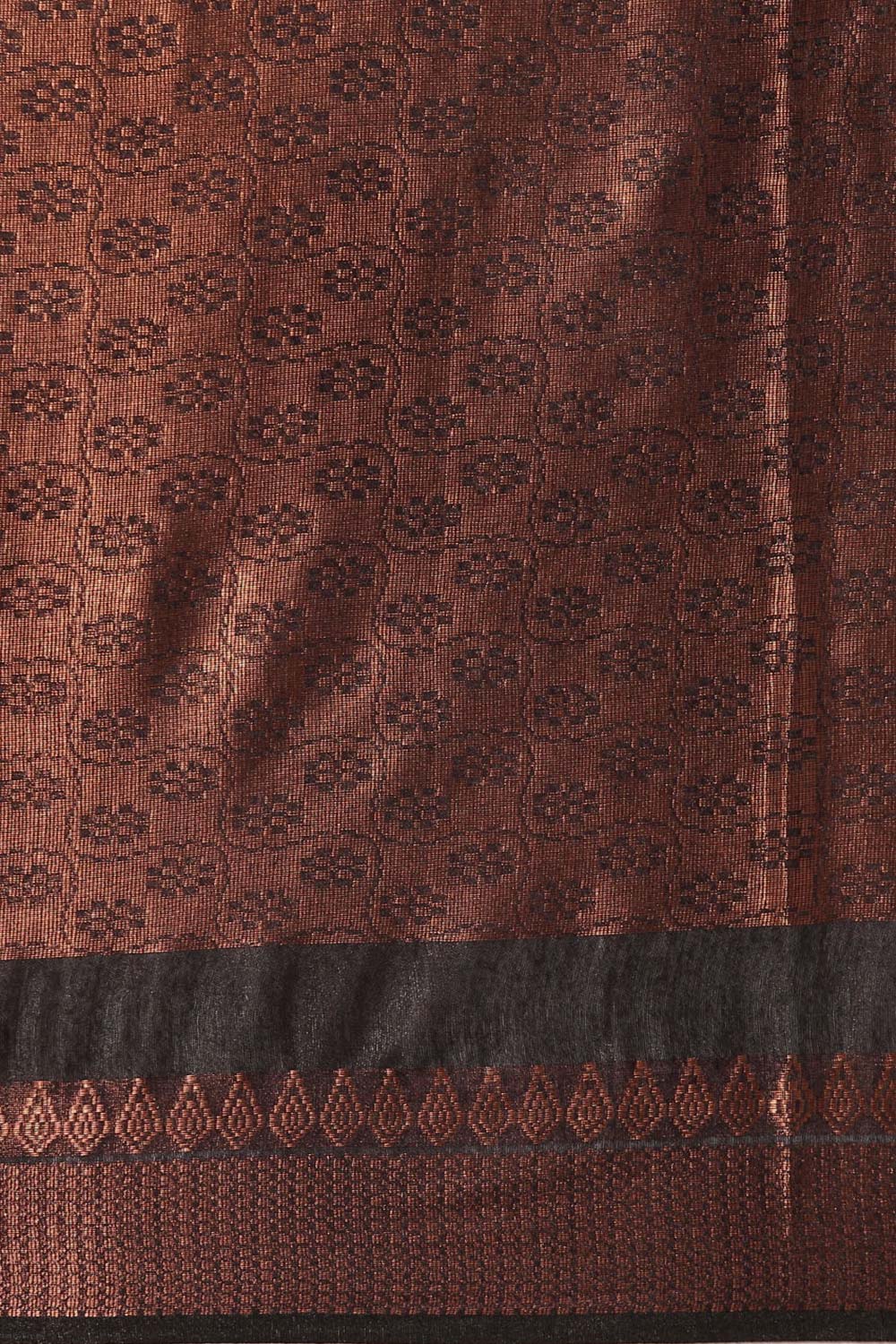 Black Tissue Woven Saree