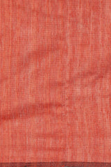 Peach Silk Blend Woven Saree