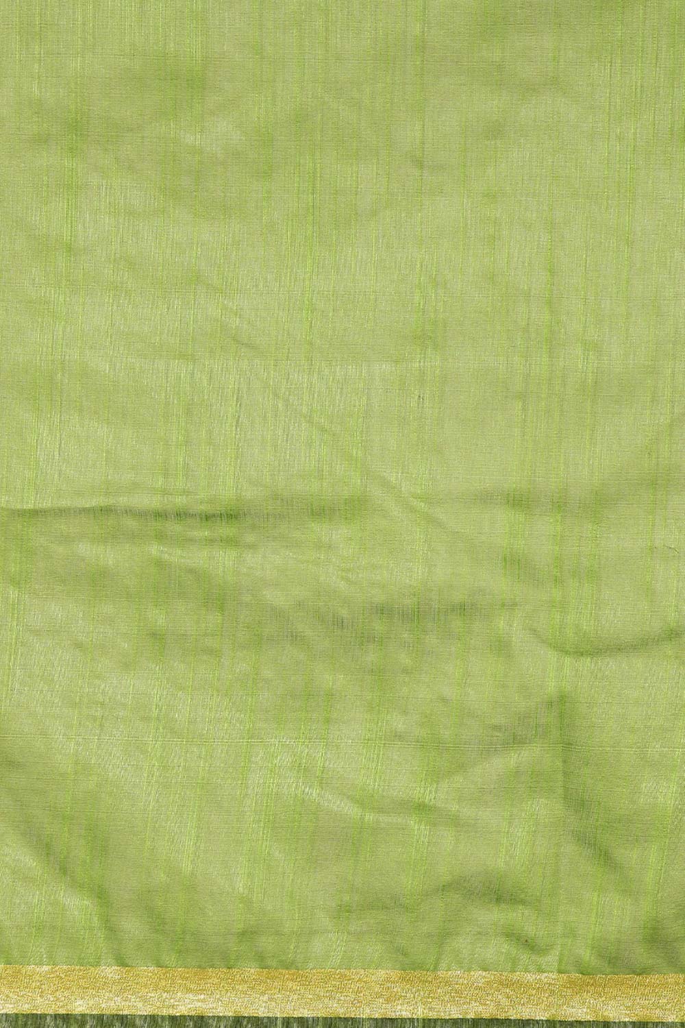 Green Silk Blend Woven Saree