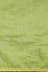 Green Silk Blend Woven Saree