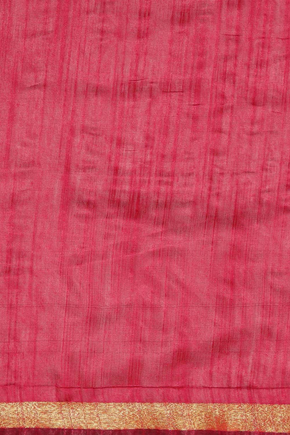 Pink Silk Blend Woven Saree