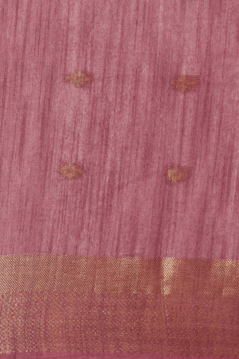 Purple Silk Blend Woven Saree