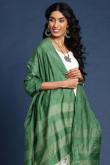 Green Silk Blend Dupatta