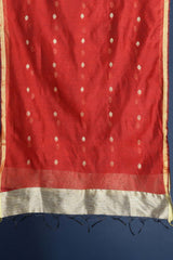 Red Silk Blend Dupatta