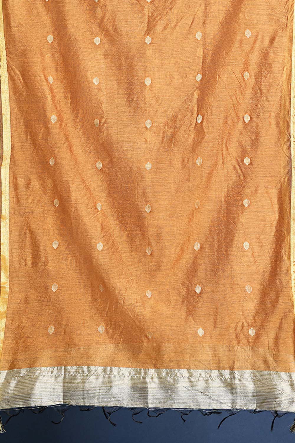 Orange Silk Blend Dupatta