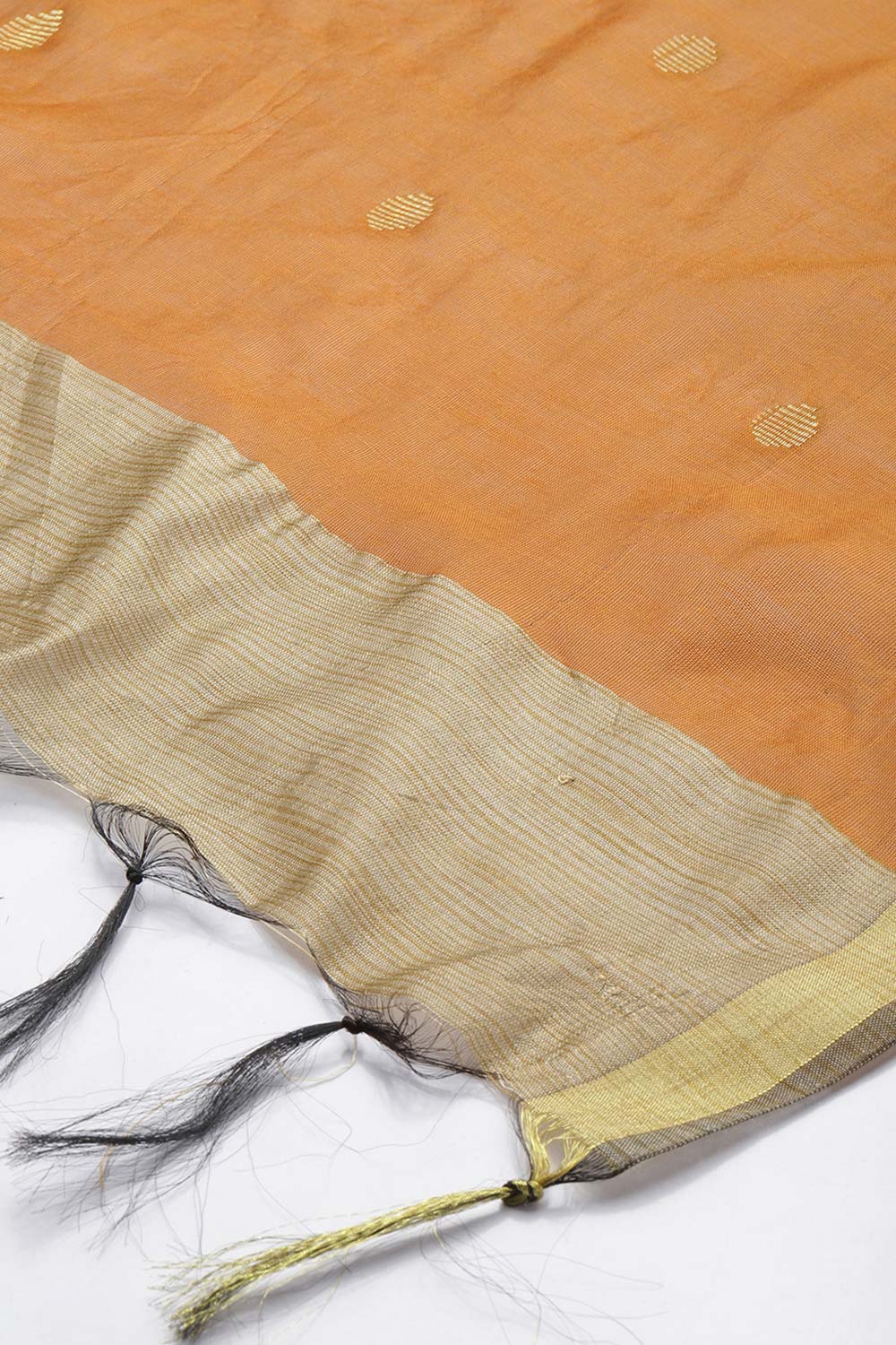 Orange Silk Blend Dupatta