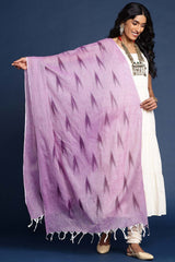 Purple Silk Blend Dupatta