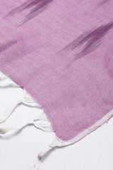 Purple Silk Blend Dupatta