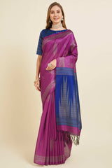 RANI Sofi Silk Geometric Saree