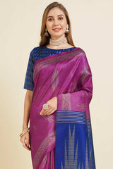 RANI Sofi Silk Geometric Saree