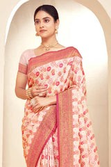 Pink Paithani Silk Woven Saree