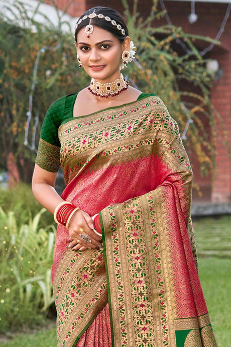 Green Kanjivaram Silk Woven Saree