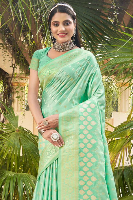 Green Silk Woven Saree