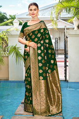 Green Silk Woven Saree