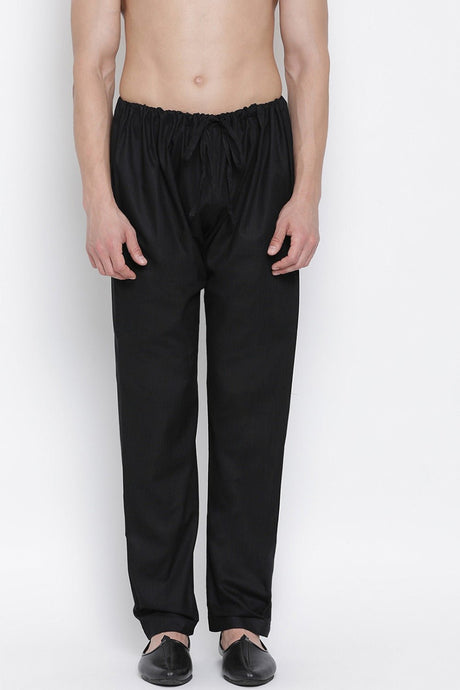 Men's Cotton Salwar Pajama In Black