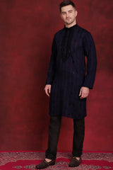 Men's Sequins Embroidered Kurta Pajama Set