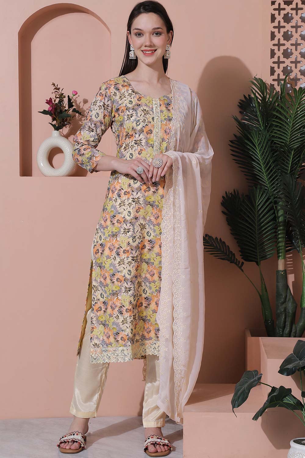 Multi Cotton Digital Printed Salwar Suit