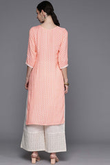 Women's Off White Viscose Rayon Printed Kurta