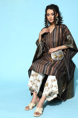 Women's Gold Polyester Printed Kurta