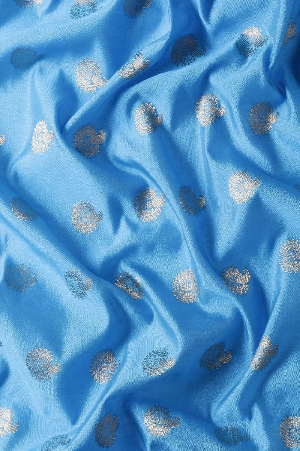 Blue Silk Blend Saree