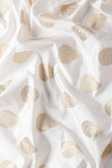 White Silk Blend Saree