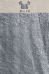 Grey Silk Blend Saree