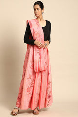 Pink Silk Blend Saree