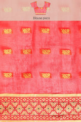 Pink Cotton Saree