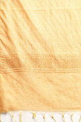 Yellow Silk Blend Saree