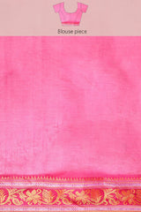 Pink Cotton Saree