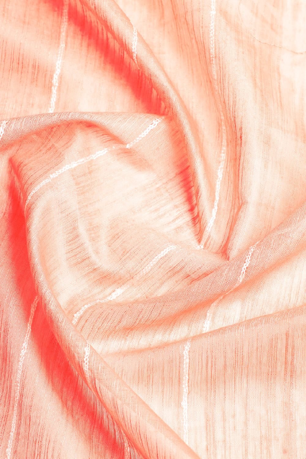 Peach Silk Blend Saree