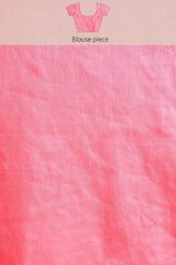 Pink Silk Blend Saree