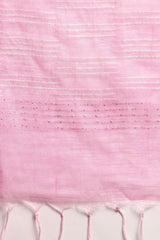 Pink Silk Blend Saree