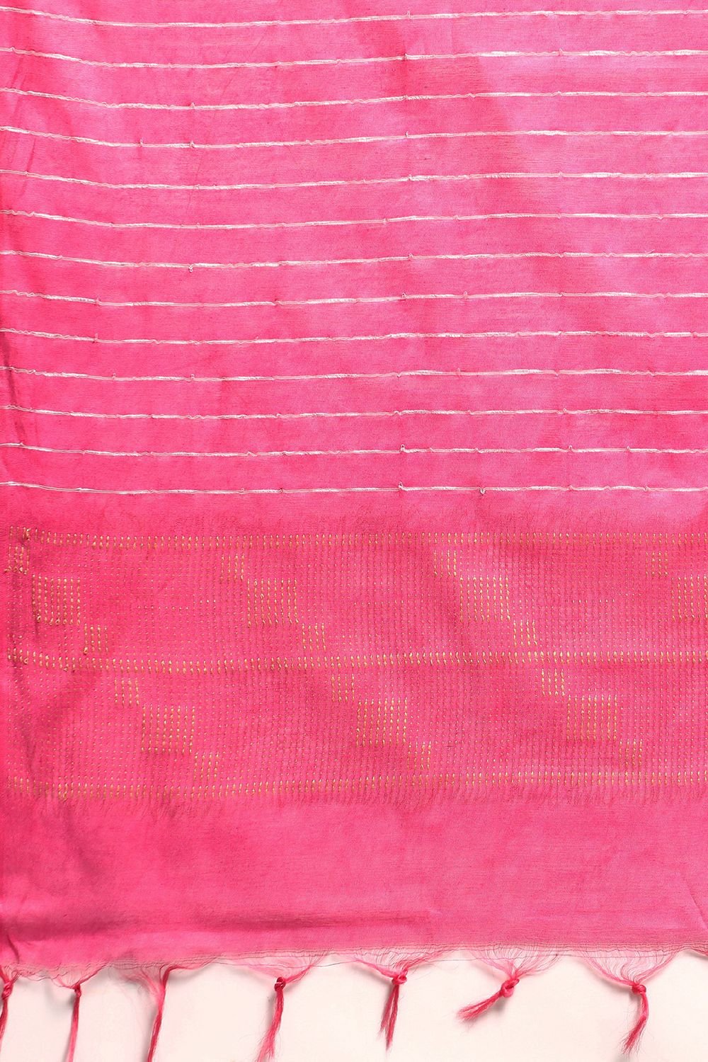 Pink Silk Blend Saree