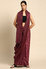 Mauve Silk Blend Saree