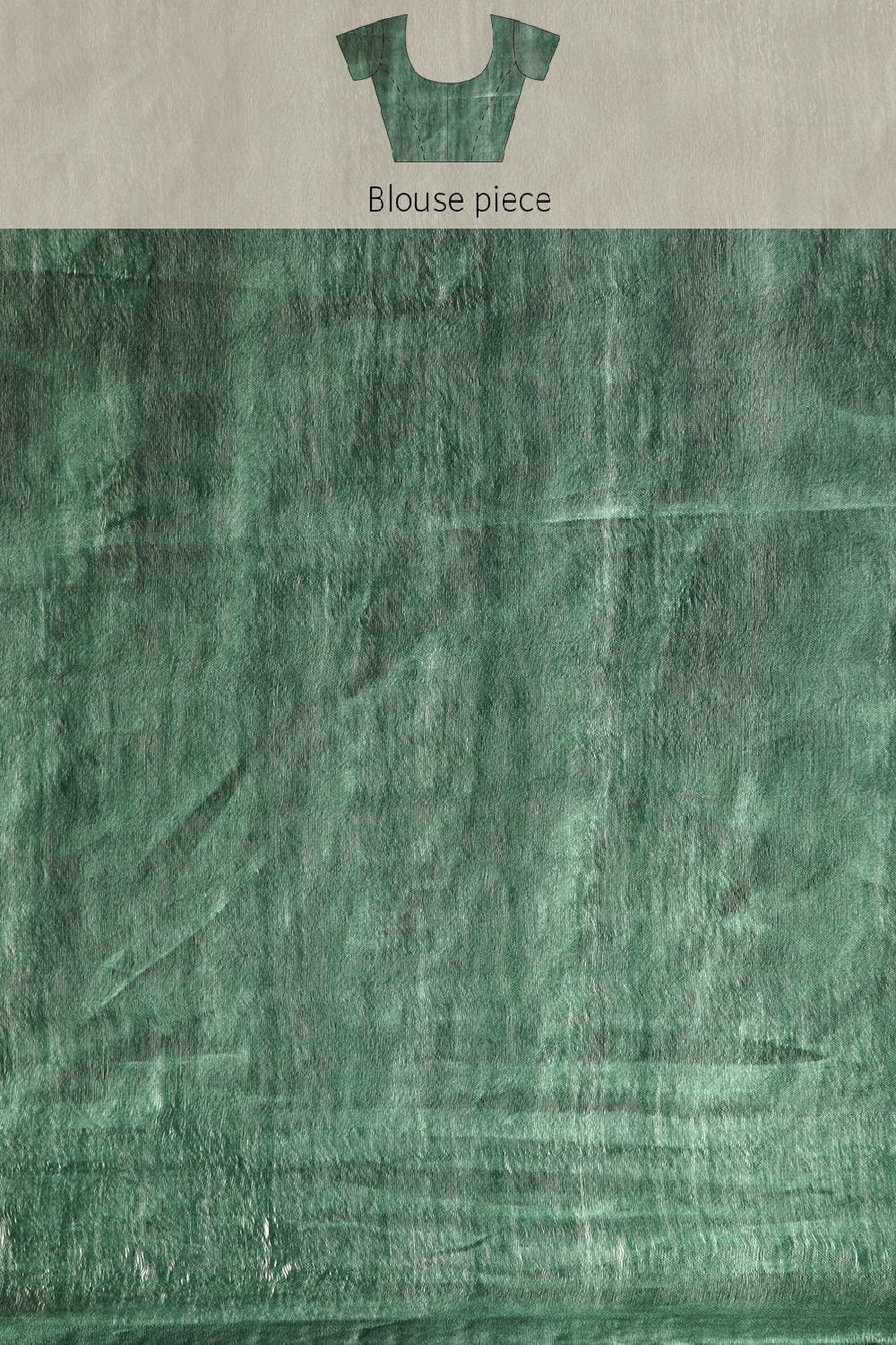 Green Silk Blend Saree