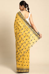 Yellow Cotton Saree