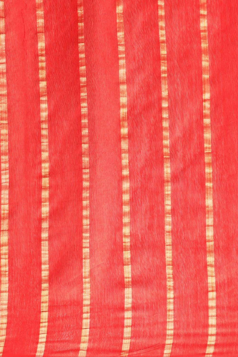 Red Silk Blend Saree