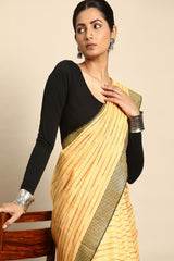 Yellow Cotton Saree