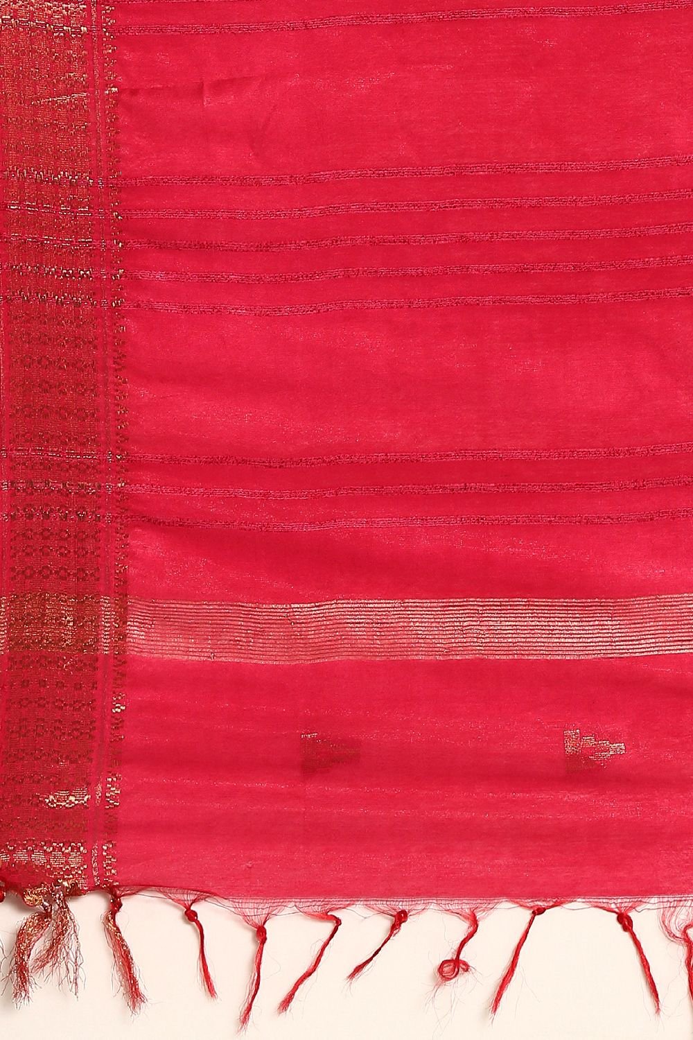 Pink Silk Blend Saree