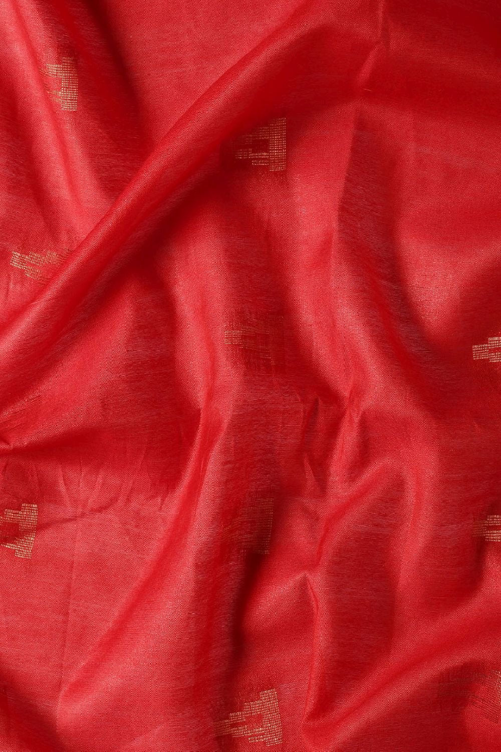 Red Silk Blend Saree