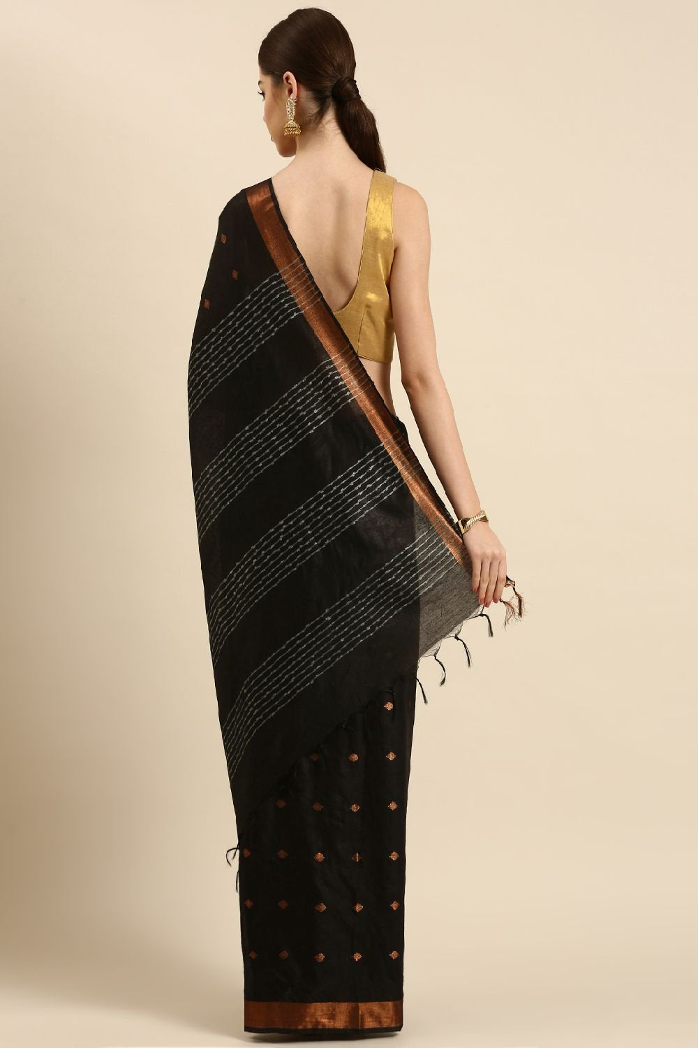 Black Silk Blend Saree