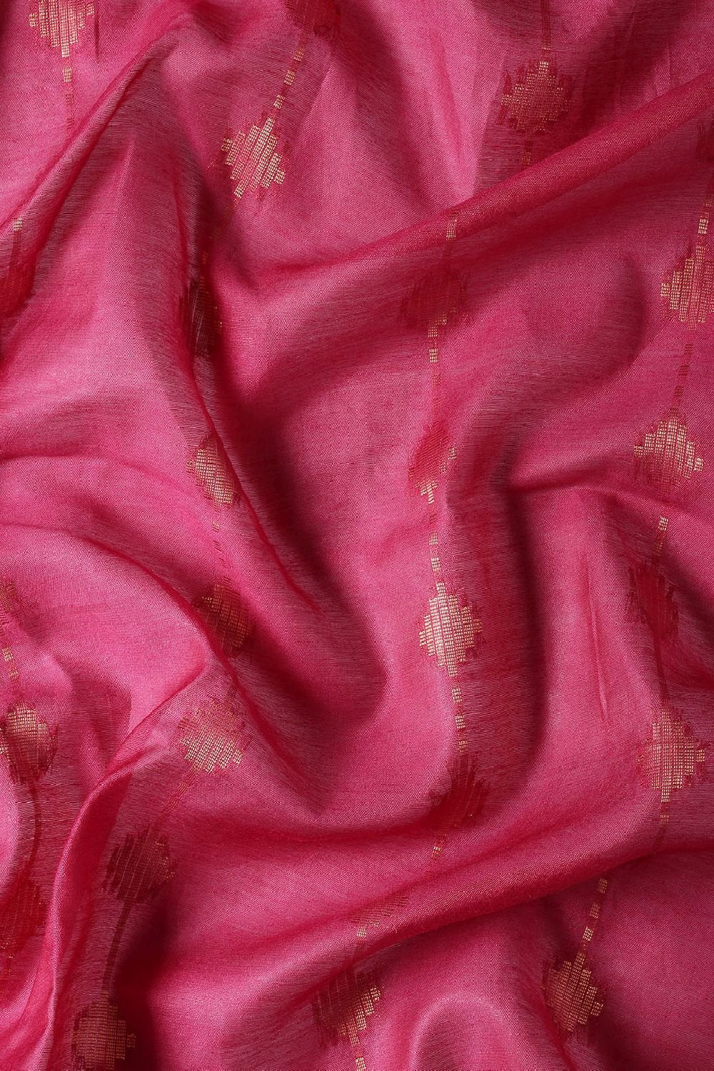 Magenta Silk Blend Saree