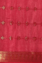 Magenta Silk Blend Saree