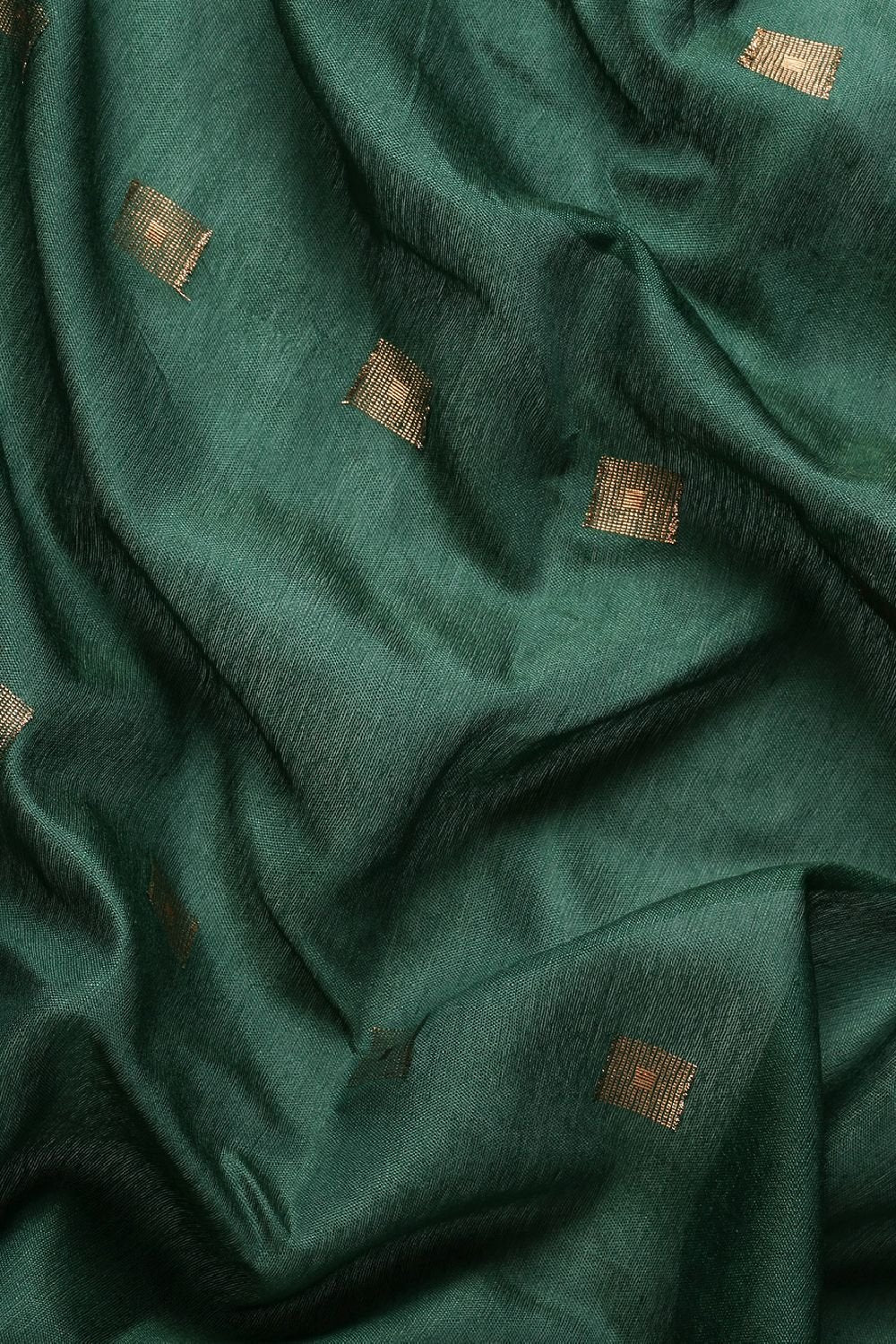 Green Silk Blend Saree