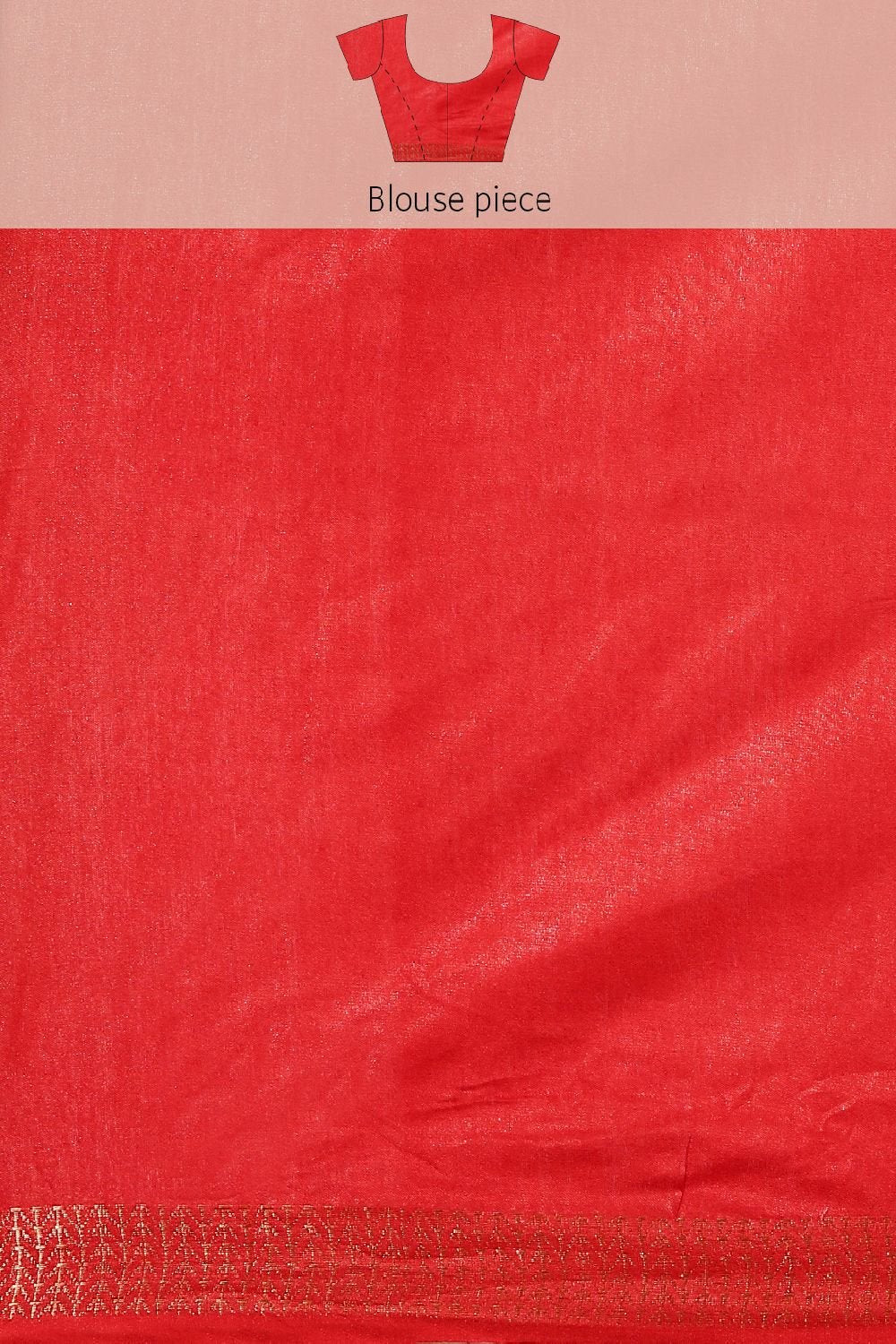 Red Silk Blend Saree