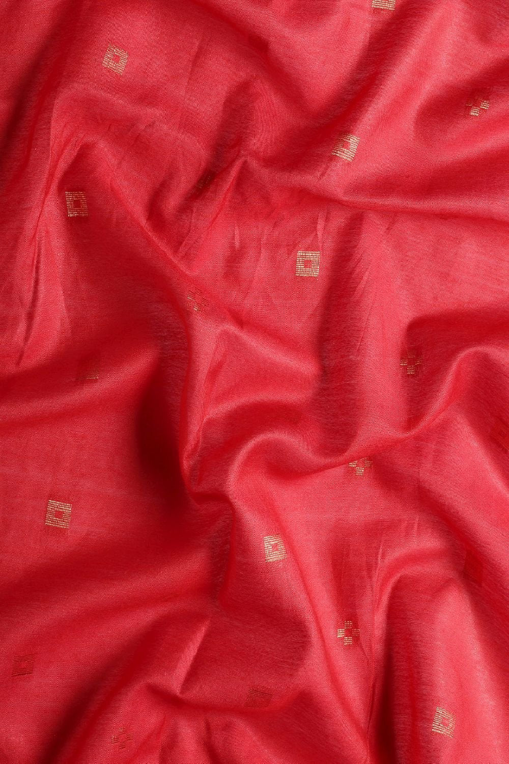 Red Silk Blend Saree