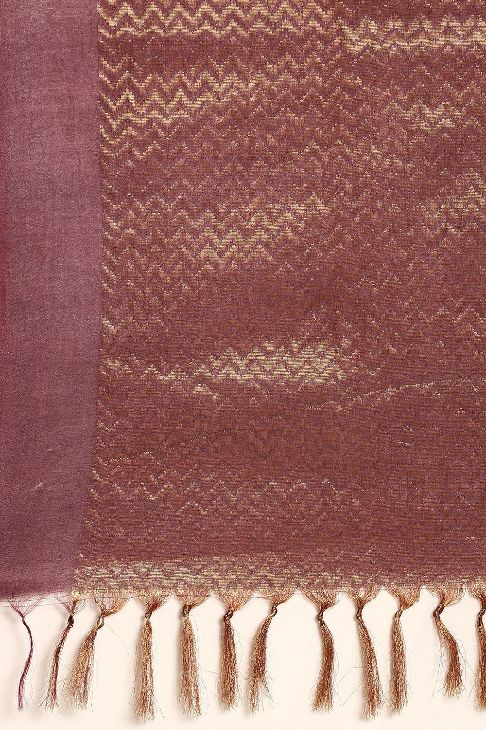 Maroon Silk Blend Saree